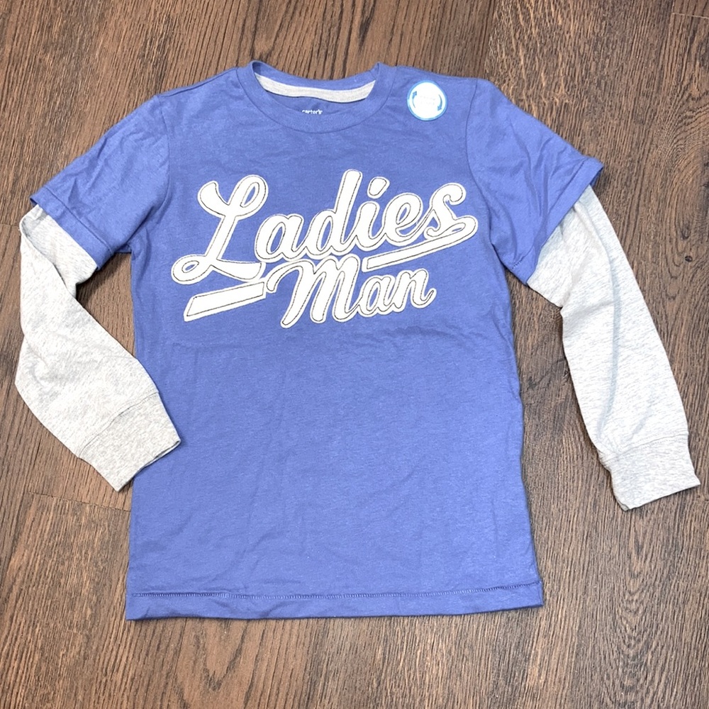 New Carter’s “Ladies Man Has Arrived” T-Shirt   Size 7